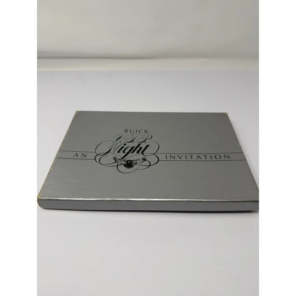1985 Buick Electra VIP Night Promotional Box Set Invitation & Platter Vintage